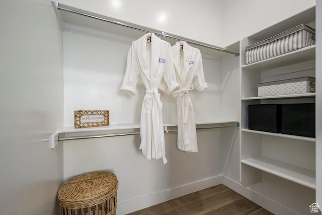 1104 N Windflower Ln Unit 127, Grantsville, UT 84029 - spacious closet with wood finished floors