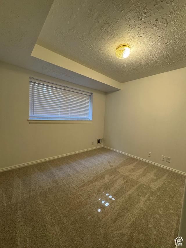 4440 W 6095 S, Taylorsville, UT 84118 - unfurnished room with a textured ceiling, carpet flooring, and baseboards