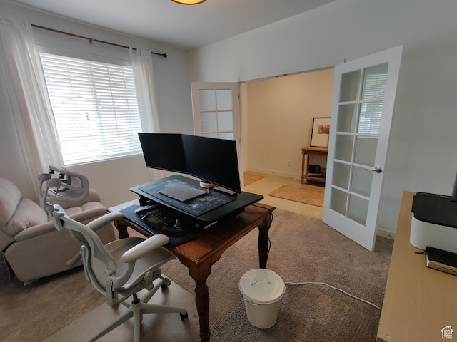 2132 N Elderberry Dr W, Saratoga Springs, UT 84045 - carpeted office space with french doors