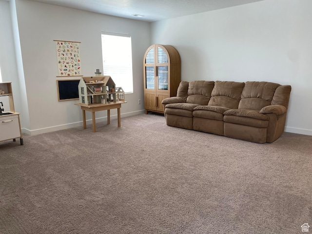 2132 N Elderberry Dr W, Saratoga Springs, UT 84045 - living area with carpet flooring and baseboards