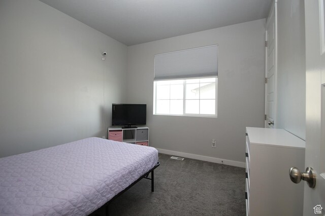 1457 W 400 S, Syracuse, UT 84075 - bedroom with baseboards and dark carpet