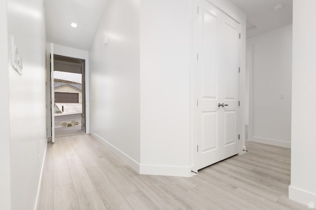 1517 W 470 N Unit 53, Hurricane, UT 84737 - hall with light wood-style floors, baseboards, and recessed lighting