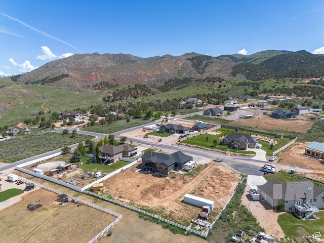 19722 Elkhorn Cir, Birdseye, UT 84629 - aerial perspective of suburban area featuring a mountain backdrop
