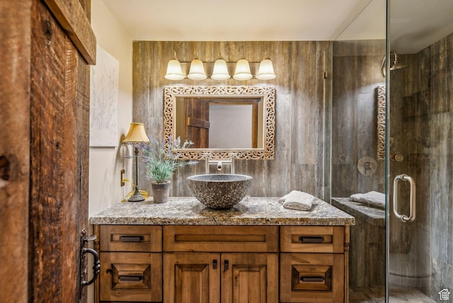 4774 S Oak Terrace Dr, Millcreek, UT 84124 - full bath with vanity and a stall shower