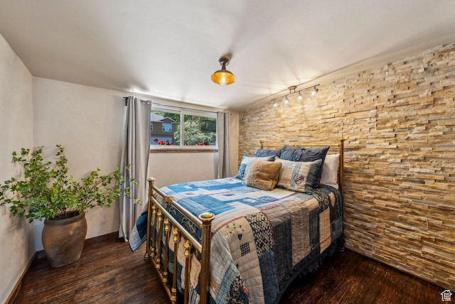 4774 S Oak Terrace Dr, Millcreek, UT 84124 - bedroom featuring hardwood / wood-style floors and baseboards