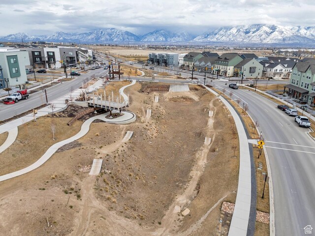 6439 W S Jordan Pkwy, South Jordan, UT 84009 - aerial perspective of suburban area featuring mountains