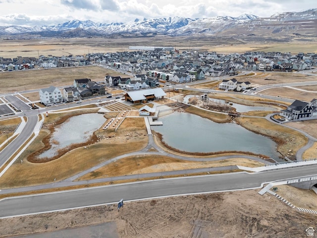 6439 W S Jordan Pkwy, South Jordan, UT 84009 - aerial perspective of suburban area featuring a water and mountain view