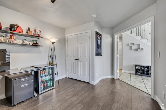 1162 E 1180 N, American Fork, UT 84003 - kitchen featuring wood finished floors, baseboards, and open shelves