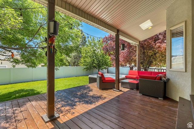 1162 E 1180 N, American Fork, UT 84003 - wooden deck featuring outdoor lounge area