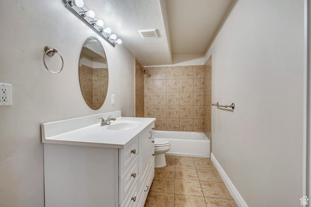1162 E 1180 N, American Fork, UT 84003 - bathroom featuring toilet, vanity, tile patterned floors,  shower combination, and baseboards