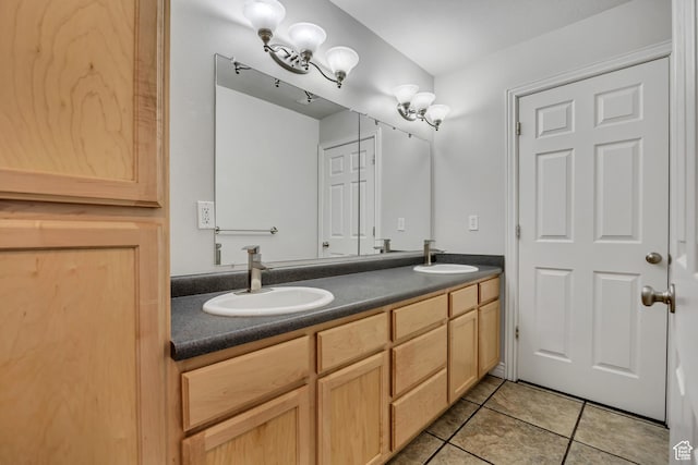 1162 E 1180 N, American Fork, UT 84003 - bathroom featuring double vanity and tile patterned floors