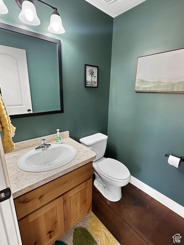 1005 S Valley View Ct, Moab, UT 84532 - half bath with vanity and toilet