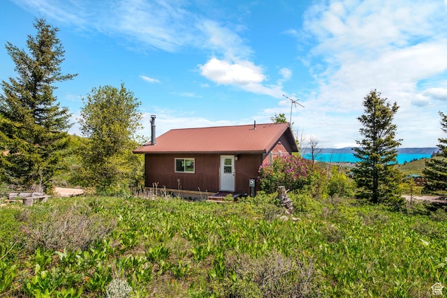 1235 Lakeview Dr, Garden City, UT 84028 - back of property with metal roof
