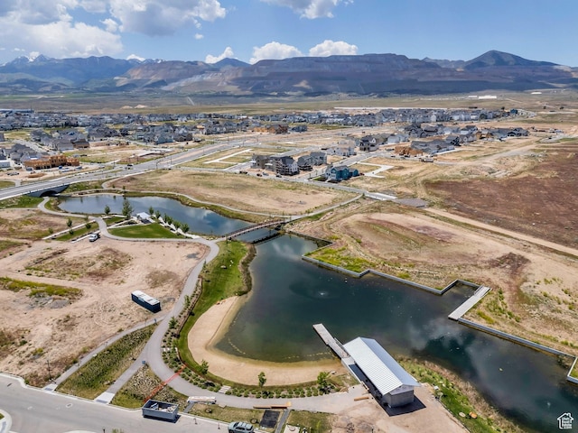 11221 S Prosperity Rd, South Jordan, UT 84009 - aerial view of property's location with a water and mountain view and nearby suburban area