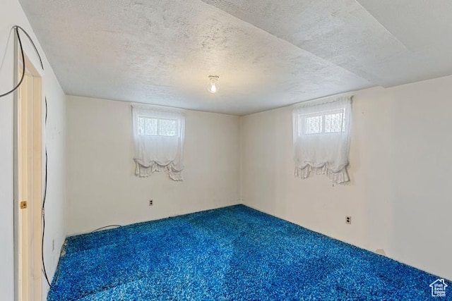 1460 Canyon Dr, South Weber, UT 84405 - below grade area featuring carpet floors and a textured ceiling