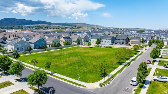 244 E Cordoba Dr, Saratoga Springs, UT 84045 - aerial view of residential area with a mountainous background