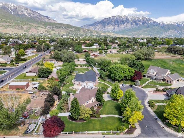 386 W 250 S, Lindon, UT 84042 - aerial view of residential area with a mountain backdrop