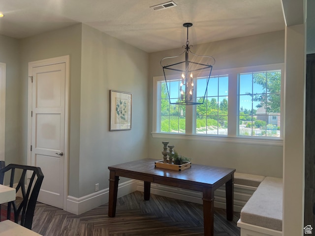 3256 W Harvest Chase Dr, South Jordan, UT 84095 - dining area with a chandelier and baseboards