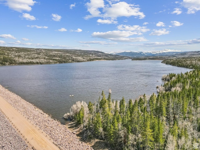 1085 Moose Hollow Rd, Robertson, WY 82944 - water view featuring a mountainous background