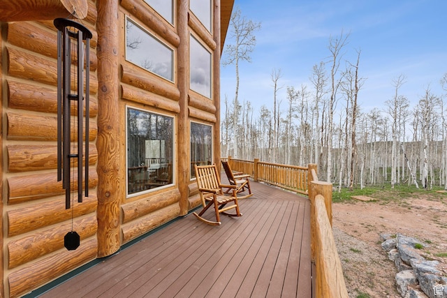 1085 Moose Hollow Rd, Robertson, WY 82944 - view of deck