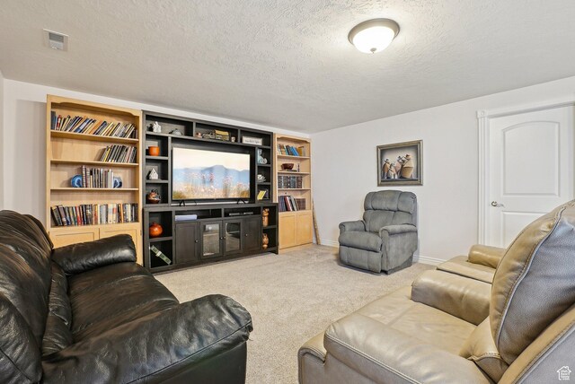 9451 S Peaceful View Way S, Jordan, UT 84095 - carpeted living area featuring a textured ceiling and baseboards