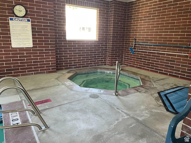 9451 S Peaceful View Way S, Jordan, UT 84095 - view of swimming pool with an in-ground hot tub