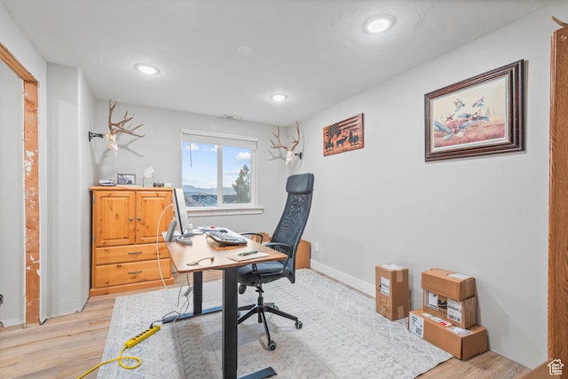 104 S 1250 E, Santaquin, UT 84655 - office space with light wood finished floors, recessed lighting, and baseboards