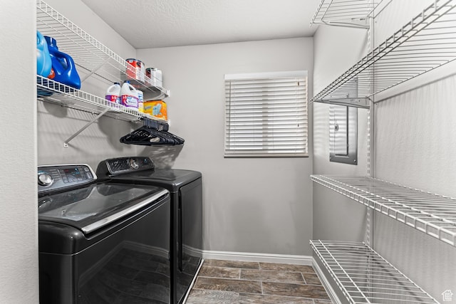 2384 N Nectar Way E, Saratoga Springs, UT 84045 - washroom featuring washing machine and clothes dryer and baseboards