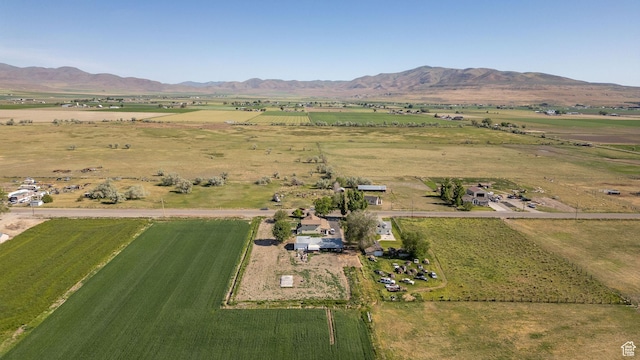 10205 W 10400 N, Tremonton, UT 84337 - aerial view of property and surrounding area featuring rural landscape, mountains, and abundant farmland