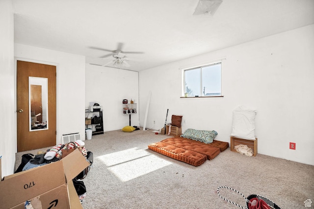 10205 W 10400 N, Tremonton, UT 84337 - living area featuring carpet and ceiling fan