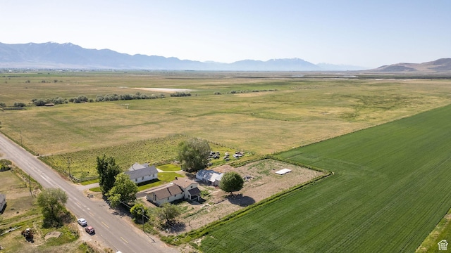10205 W 10400 N, Tremonton, UT 84337 - aerial view of property's location featuring rural landscape and a mountainous background