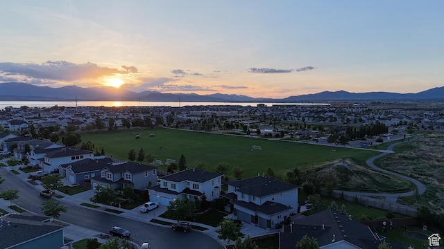 149 E 230 N, Vineyard, UT 84059 - aerial view at dusk of a mountain view and a residential view