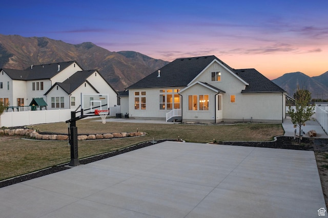 648 W 400 N, Mapleton, UT 84664 - modern farmhouse style home with a mountain view and basketball court