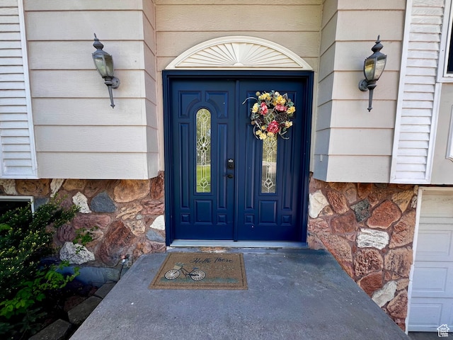 130 Cascade Quey St, Soda Springs, ID 83276 - entrance to property featuring stone siding
