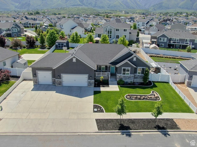 343 W Deer Creek Trl, Salem, UT 84653 - aerial perspective of suburban area with a mountain backdrop
