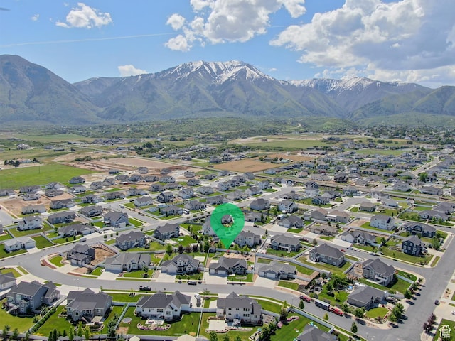 343 W Deer Creek Trl, Salem, UT 84653 - aerial perspective of suburban area with a mountainous background