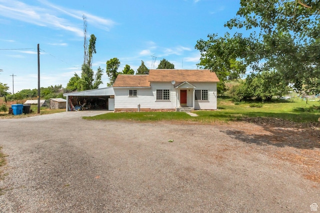 1463 E 12300 N, Cove, UT 84320 - bungalow-style house with driveway and an attached carport