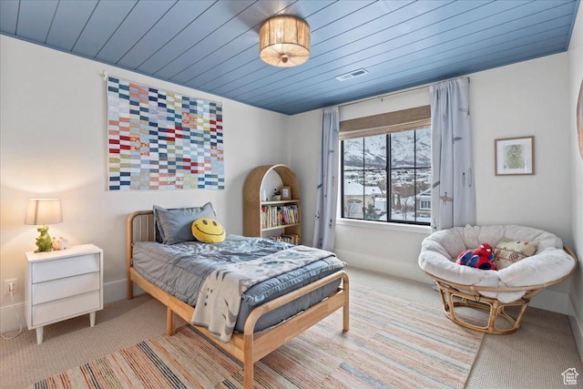 3651 N 200 E, North Ogden, UT 84414 - bedroom with carpet flooring, wooden ceiling, and baseboards