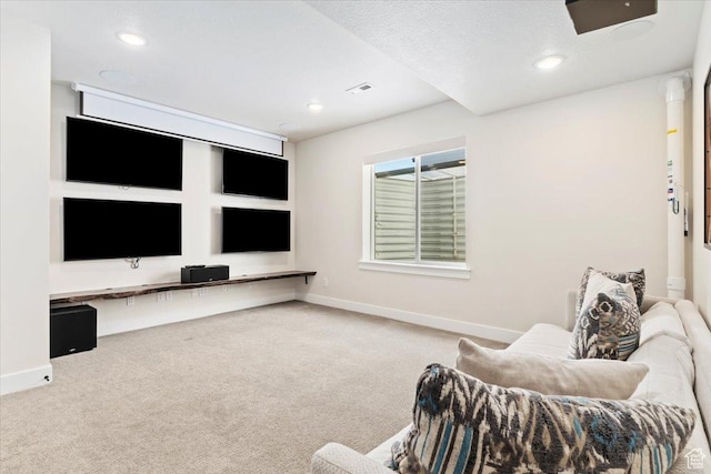 325 N 1200 E, American Fork, UT 84003 - living area featuring baseboards, carpet floors, and recessed lighting