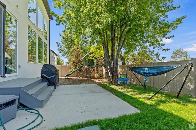 325 N 1200 E, American Fork, UT 84003 - view of yard with a playground, a patio, and a deck