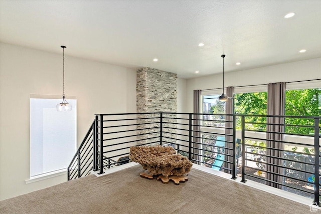 325 N 1200 E, American Fork, UT 84003 - sitting room featuring an upstairs landing, healthy amount of natural light, carpet, and recessed lighting