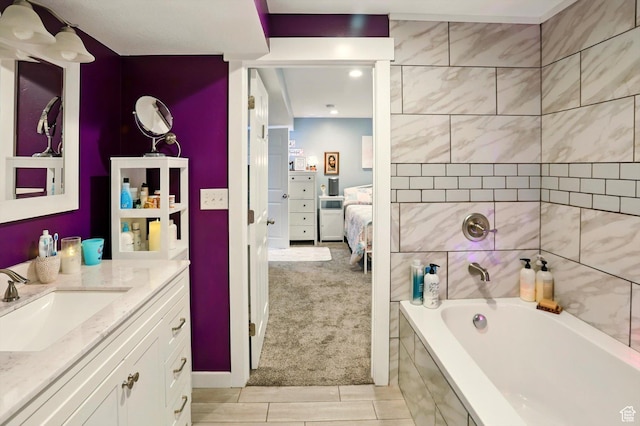 5186 W Hedgerose Dr S, Herriman, UT 84096 - bathroom with connected bathroom and vanity