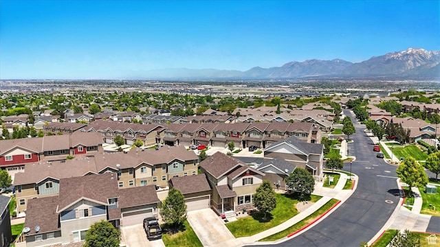 5186 W Hedgerose Dr S, Herriman, UT 84096 - aerial view of residential area featuring a mountain backdrop