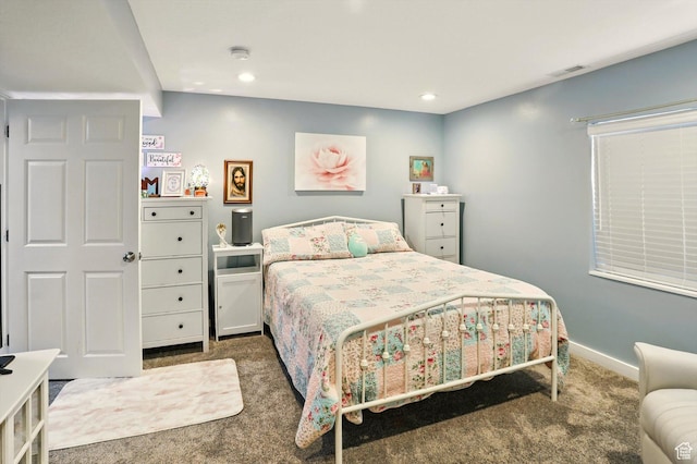 5186 W Hedgerose Dr S, Herriman, UT 84096 - carpeted bedroom with baseboards and recessed lighting