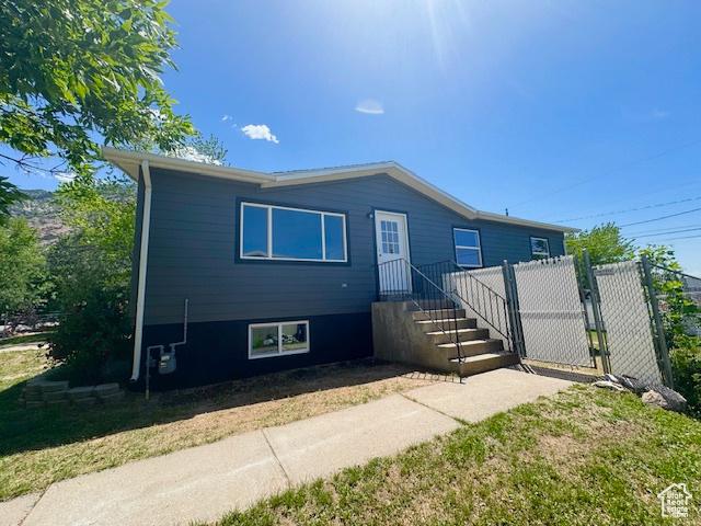 933 E 1150 N, Ogden, UT 84404 - view of front of home featuring a gate