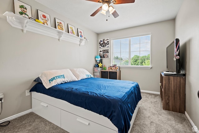 679 W 3600 S, Riverdale, UT 84405 - carpeted bedroom featuring baseboards and ceiling fan