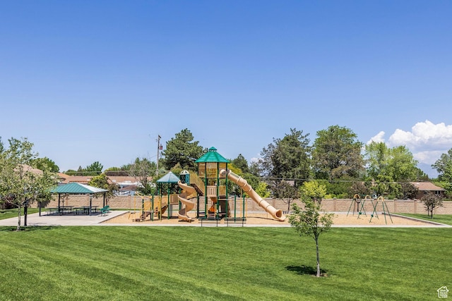 1722 W Naxos Ln, South Jordan, UT 84095 - community playground featuring a gazebo