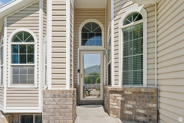 192 Starboard Ln, Stansbury Park, UT 84074 - property entrance with a mountain view