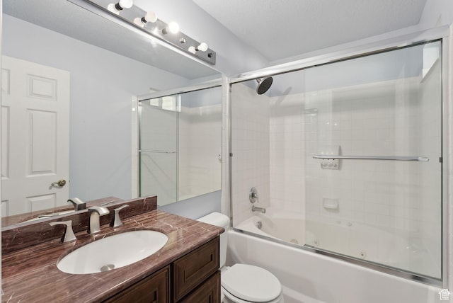 192 Starboard Ln, Stansbury Park, UT 84074 - bathroom with toilet, vanity, and a combined bath / shower with jetted tub
