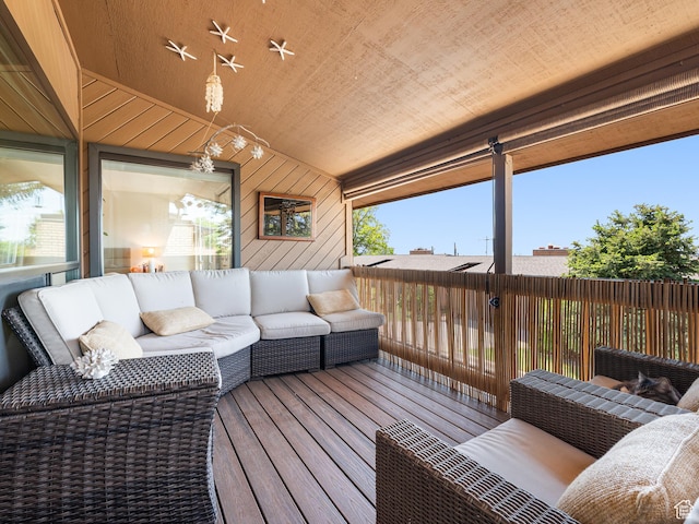 4968 S Partridge Way E, Ogden, UT 84403 - wooden terrace featuring an outdoor hangout area
